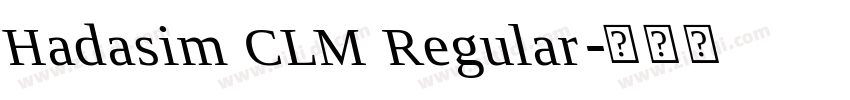 Hadasim CLM Regular字体转换